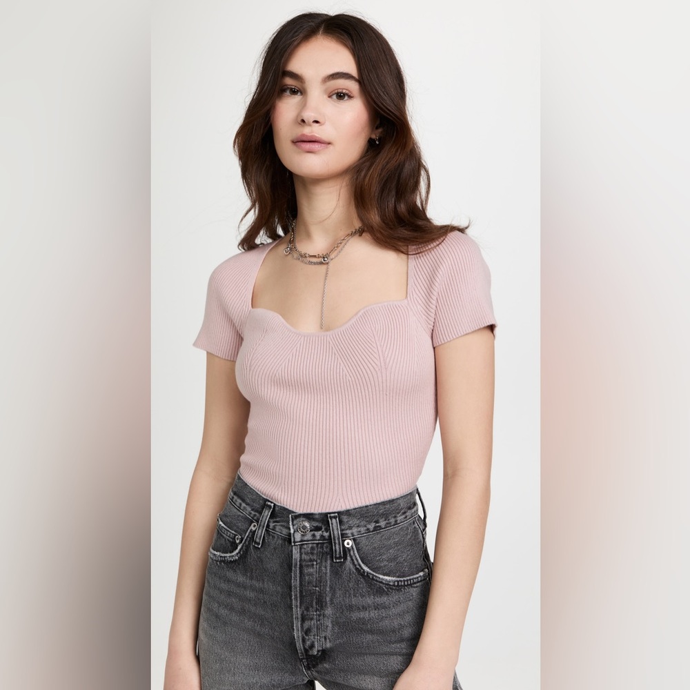 Pistola Tiff Sweetheart Neck Sweater NWT